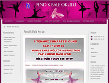 Tablet Screenshot of pendikbaleokulu.com